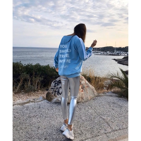 Halston Heritage Pants - Halston Heritage Metallic Silver Leggings - Small